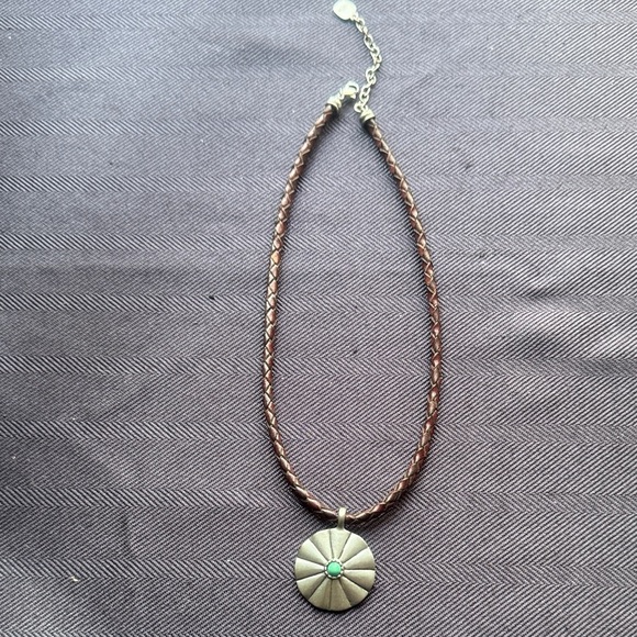 Brown and Silver Pendant Necklace Ralph Lauren - Picture 1 of 5